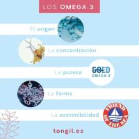 Tongil Omega 3 Cápsulas Estado Puro - Aceite de Pescado Omega 3 en Forma de Triglicéridos - 1200mg EPA y 800mg DHA - Altamente Estable y Máximo Estándar de Pureza y Sostenibilidad - 90 Perlas de Tongil - details 1