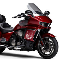 Pegatina De Motocicleta Con Patrón De Perro Pitbull Reflectante Para Coche Moto Auto Decal JDM Vinilo Estilo 19*15cm - details 6