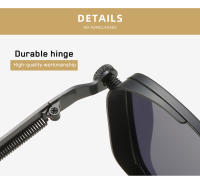 Nuevas Gafas de Sol retro de metal estilo Steampunk with Montura cuadrada, Gafas de Sol Con personalidad universal europea y americana. - details 2
