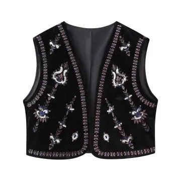 Chaleco De Punto Para Mujer, Con Lazo Frontal, Cuello En V