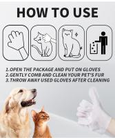 6pcs/bag Almohadillas De Limpieza Para Mascotas Para Gatos Y Perros Toallitas Desodorantes Para Limpieza Y Baño De Animales - details 3