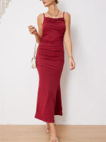 Vestido Bodycon De Fiesta Para Mujer Maxi Con Tirantes Elegante Y Delgado Sin Mangas Para Bodas Y Noches Elegantes Verano Multi-Colores - details 7