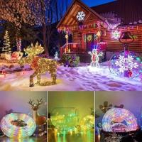 Cuerda de tubo Solar para exteriores, luz Led para decoración navideña de jardín, cadena de luces de hadas, lámpara Led para fiesta de boda, 32m, 22M, 12M, 7M - details 11