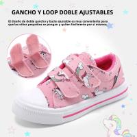 Zapatillas De Lona Para Niños Y Niñas Con Doble Correa De Dibujos Animados Zapatos Casuales Transpirables Y De Secado Rápido Para Edades 7-12m a 12+y - details 26