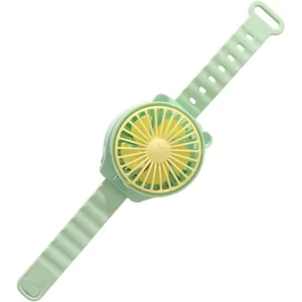 Mini ventilador con reloj | Mini ventilador con dibujos animados | Enfriador de aire portátil para estudiantes, hogar y viajes - 1