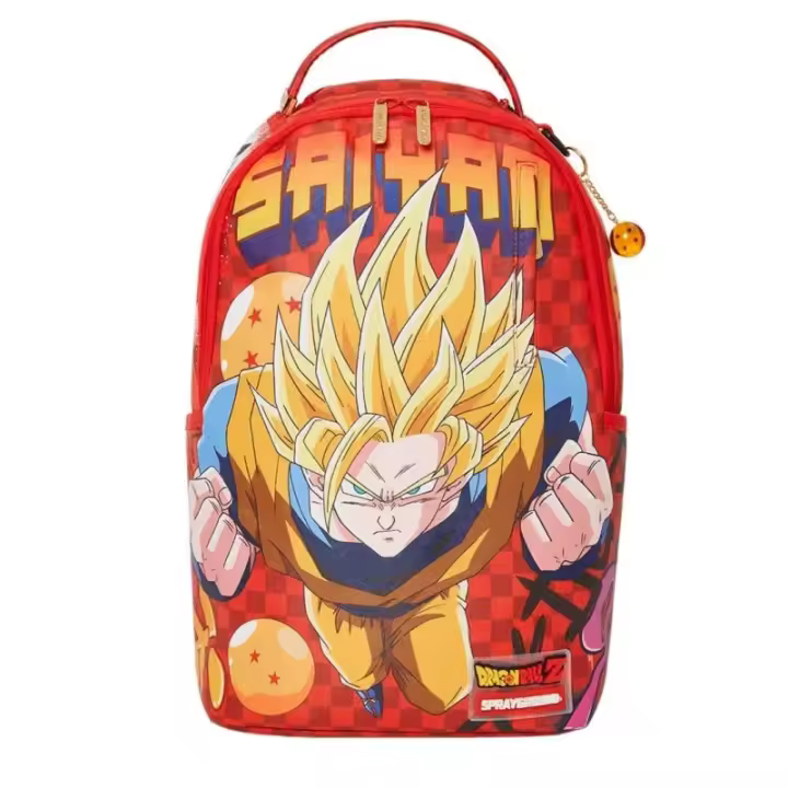 Sprayground MOCHILA SPRAYGROUND DRAGON BALL Z - ON THE RUN RED CHECK - 1