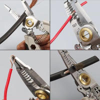 Alicates De Acero Inoxidable Multifuncionales De 7 Pulgadas Para Eléctricos Deshilachador De Cables Y Herramienta De Enredo - details 3