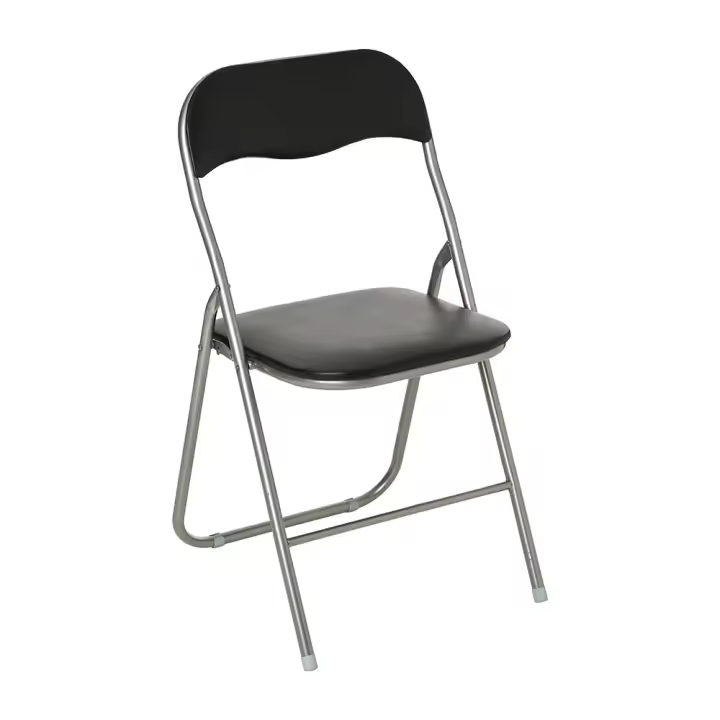 SILLA PLEGABLE DE COCINA NEGRA 44x44x79,5cm - 1