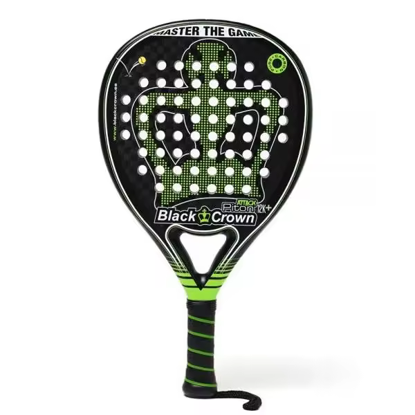 Pala De Padel Black Crown Piton Attack 12K+ Regalo Overgrip + Protector - 1