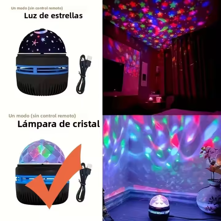 Luz De Galaxia Del Norte LED Con Patrón De Agua Luz De Cielo Estrellado Control Remoto Aurora Proyección USB Plug-in Bola Mágica Para Escenario KTV - 1