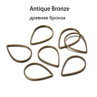 30Pcs Lote Anillos De Salto Teardrop Waterdrop Colores Mixtos Para Fabricación De Joyas Accesorios De Enlace Para Pendientes Y Collares - details 8