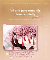 Bloques De Construcción Románticos Sakura Árbol En Maceta Lámpara De Bloques Para Decoración De Escritorio Juguete DIY Para Niños Regalos - details 4