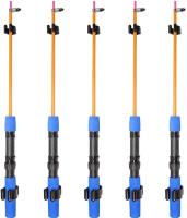 20 piezas de clips de almacenamiento de caña de pescar, clip de soporte de billar para montaje en pared, accesorio de soporte de organizador de varilla (negro) - details 3