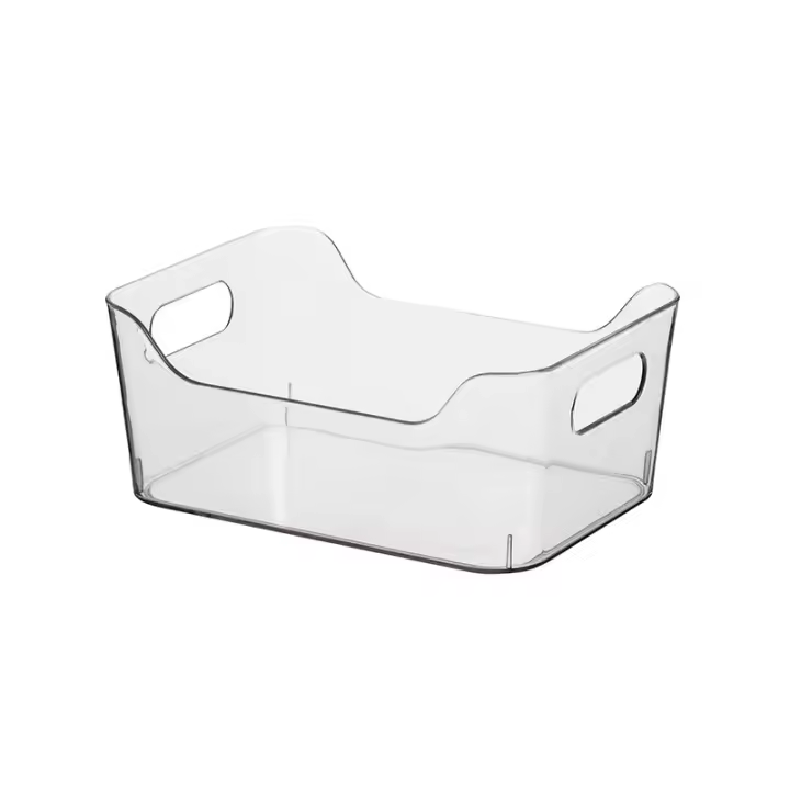 Caja De Almacenamiento Transparente Organizador De Escritorio Para Cocina Y Cosméticos Cesta De Almacenamiento Ecológica Moderna - 1