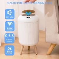 Cubo de Basura Inteligente Ecológico Automático, con Tapa, Sensor de Movimiento para Dormitorio, Baño, Cocina, Oficina - details 0