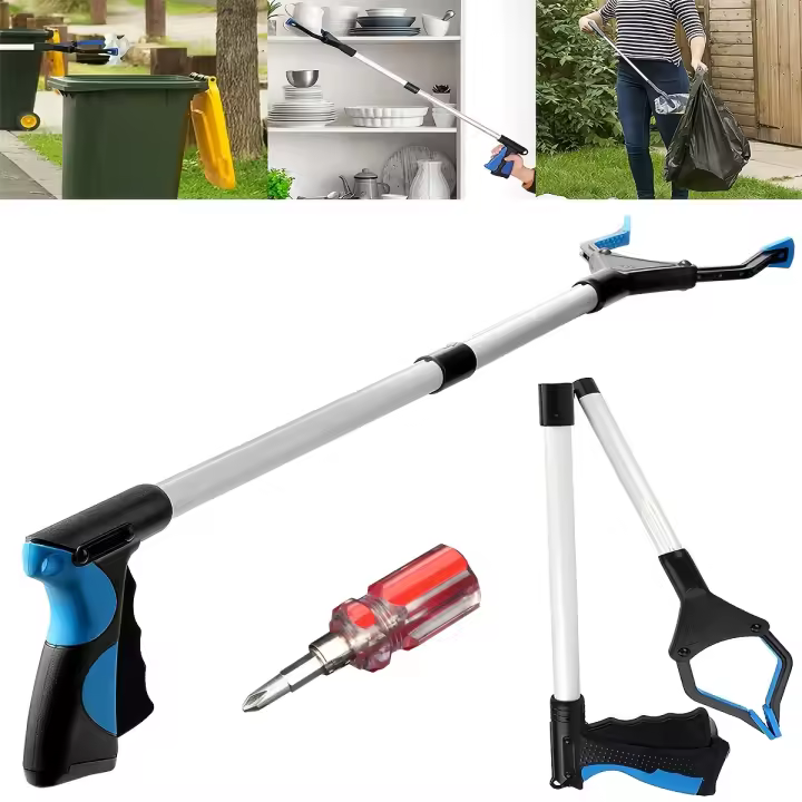 Herramienta Grabber Reacher Para Ancianos 32 Pulgadas Plegable Picker Upper Longa Ayudas Para Movilidad Agarre De Basura Palanca De Recogida - 1