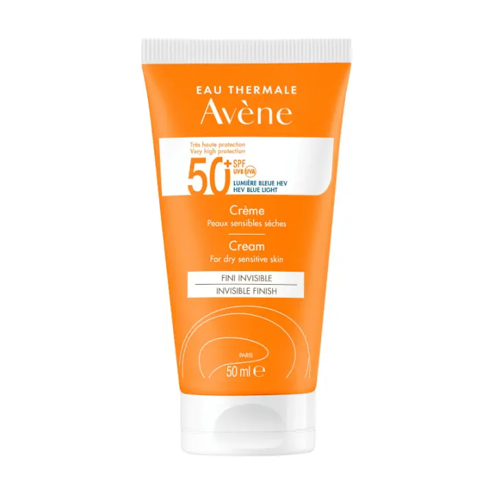 AVENE SOLAR CREMA SPF 50+ PIEL SENSIBLE SECA 50 ML. - 1