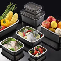 Caja De Alimentos Airtight De Acero Inoxidable 304 Caja De Almuerzo Bento Con Tapa Caja De Guardaño Para Picnic Y Camping - details 0
