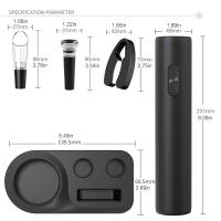 Aparato Eléctrico Para Abrir Botellas De Vino Con Cortador De Sellado AA Set De Cerrador De Tapa De Vino Para Cocina Barra Hogar Fiesta - details 1