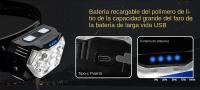 Linterna Frontal LED 9 Luces Con Sensor De Movimiento Recargable USB Para Pesca Camping Y Actividades Al Aire Libre Luz Portátil - details 6