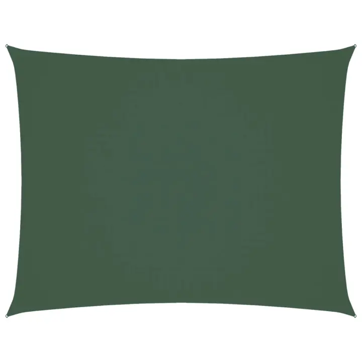 Toldo de Vela rectangular de Tela Oxford verde oscuro 2x3m - 1