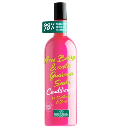 Nature's Paradise Acondicionador Radiante y Brillo Acai Berry & Guarana, 375 ml - 1