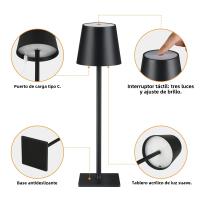 Lámpara De Mesa LED Con Protección Ocular Y Tres Temperaturas De Color Control Táctil Sin Etapas Recargable Para Comedor/Sala De Estar - details 2