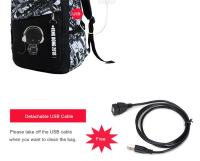 Mochila escolar de gran capacidad para niños adolescentes, morral luminoso para estudiantes universitarios - details 2