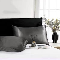 2pcs Fundas De Almohada De Satén Seda Para Cabello Y Piel Coral Tamaño Estándar Conjunto De Fundas De Almohada Super Suaves - details 1