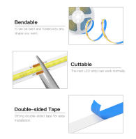 Tira De LED COB Flexible 5V RA90 320LEDs/m Calidad Alta Luz Cálida Y Fría Con Control Remoto RF Para Iluminación De TV - details 2