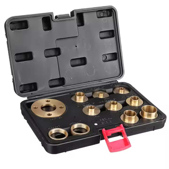 Allsome 11pcs Guía De Carpintería Router De Madera 10-30mm Cobre Premium Guía De Router De Alta Calidad Para Trabajos Manuales - 1