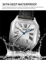 Reloj Métrico Deportivo Para Hombre PINDU Diseño Marca Automático Resistente Al Agua Con Correa De Cuero Y Dial Romano Relogio Masculino - details 7
