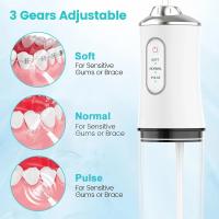 Fregador Dental Recargable Y Portátil Con Agua Para Limpieza Oral IPX7 Impermeable Para Viajes 4 Modos De Operación Y 4 Boquillas Incluidas - details 1