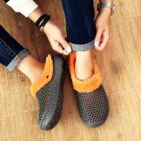 YRZL Pantuflas De Invierno Para Hombres Y Mujeres Zapatos Casuales No Friccionantes De Algodón Antideslizantes Para El Interior Del Hogar - details 13