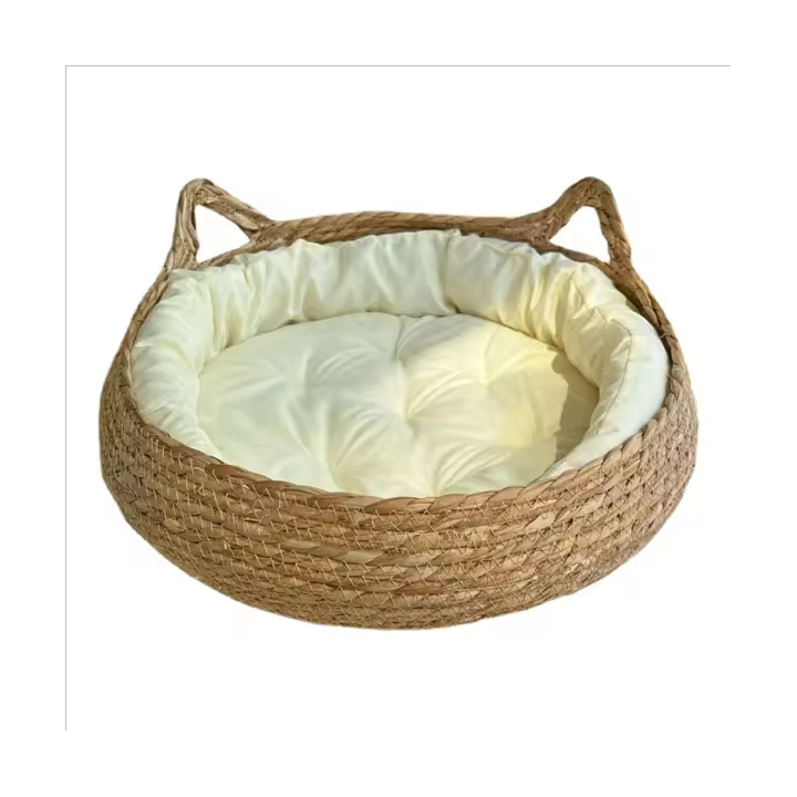 Manta para Gatos y Perros Cozy Tablero de Rascado de Verano de Ratán Borrable y Lavable con Almohadilla Removible de 35cm Suministros para Gatos Normalidad Producto para Mascotas - 1