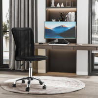 Vinsetto Silla de Oficina de Malla Silla de Escritorio Giratoria sin Brazos con Altura Ajustable Carga 100 kg para Estudio Despacho 43x58x90-100 cm - details 4