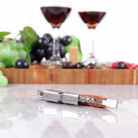 Abreventanas Profesional De Sommelier Con Cortador De Sellado De Botella Para Amantes Del Vino Acero Inoxidable Regalo Único - details 5