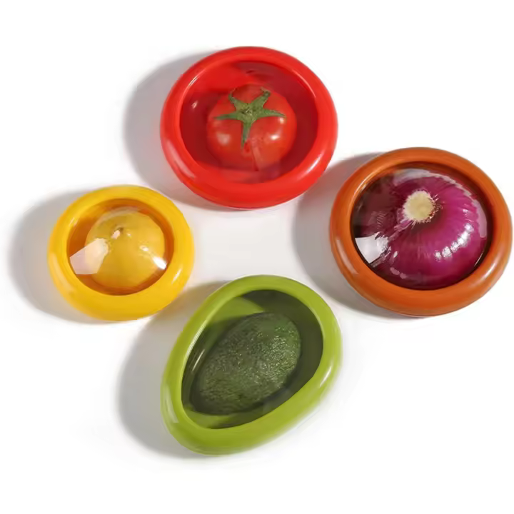 4PCS Reusable Refrigerator Storage Box - Fruit And Vegetable Crisper, Fruit And Vegetable Fresh Keeping Box, Fruit And Vegetable Crisper - 1