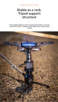 CAMPINGMOON BKZ23-OD Estufa De Rocket Portátil Para Camping Soporte Tripod Y Adaptador De Tanque De Gas Altos Montañas - details 4