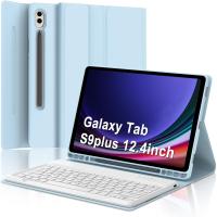 FGNS Funda con Teclado Español Ñ para Samsung Galaxy Tab S9 Plus 12.4"2023 ( SM-X810/X816B/X818U), Teclado Bluetooth Inalámbrico Desmontable con Funda y Portalápices para Samsung Galaxy Tab S9 Plus 12.4 Pulgadas, - details 0