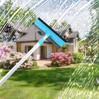 Limpia Ventanas 2 En 1 Cepillo Limpiador De Casa Herramientas De Limpieza Con Varita Telescopio Esponja Escobilla Para Vidrio Ajustable - details 3