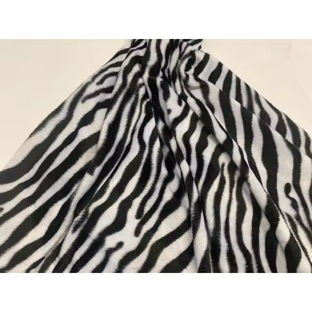 Tela de pelo de CEBRA, mutón de cebra, tela de decoración, tela de disfraces, telas por metros, 1 metro x 150 cms - 1