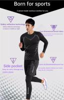 Conjunto De Deporte Para Hombres Ropa De Entrenamiento Absorbe La Sudoridad Secado Rápido Equipación Profesional Para Correr Por La Mañana - details 11