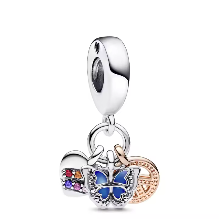 Pandora Charm Colgante Corazón Arcoíris 782572C01 , para Mujer - 1