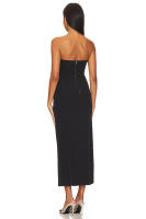 Vestido De Fiesta Para Mujer Verano 2024 Cuello En V Sin Mangas De Diamante Ajustado Sin Espalda Largo De Tobillo Con Adorno De Joyas Estilo Sexy Y Club - details 4