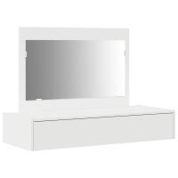 vidaXL Espejo de pared para tocador Blanco 100x40x70 cm - details 1