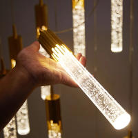 Lámpara Colgante Nórdica De Cristal LED Para Iluminación De Habitación Dormitorio Sala De Estar Cocina Decoración De Hogar Instalación Tipo Cord Pendant Material Aleación Fuente De Alimentación AC Vínculo Certificación CCC Ce - details 1