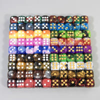 16mm D6 Azul Y Rojo Dados De Ajedrez De Acrílico Para Juegos De Mesa RPG DND Cubo De Dos Colores Esquinas Redondeadas Accesorios Para Clubes Y Fiestas En Barra - details 0