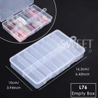 Caja De Almacenamiento Para Uñas Postizas De Acrílico Transparente Caja Vacía De Alta Calidad Organizador De Manicura Para Uñas Postizas De Presión Artificial - details 11