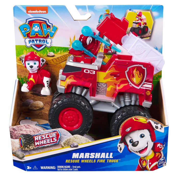 Paw Patrol Rescue Wheels – Vehículo De Juguete Con Pala Extensible Para Niños De 3 Años En Adelante